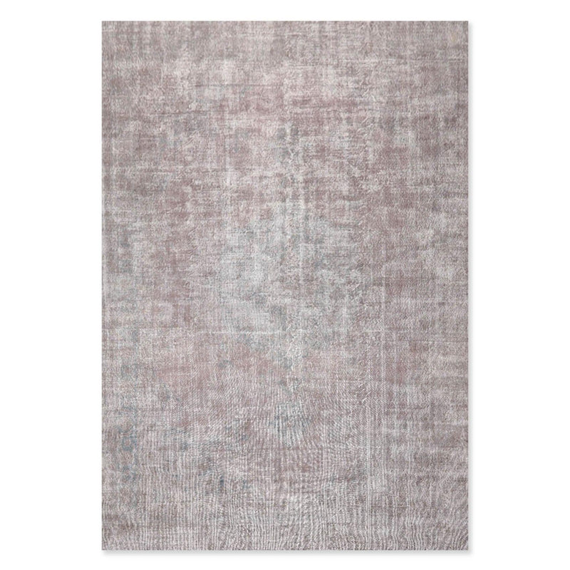 8'6" x 12'9" Hand Knotted Turkish Oushak Wool Distress Finish Area Rug Gray