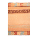 6' x 9' Hand Knotted Superfine Wool & Silk Tibetan Modern Area Rug Tan