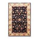 3'9"x5'9" Oriental Area Rug Hand Tufted New Zealand Wool & Silk Traditional 45-2015 Navy
