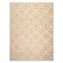 9' x 12' Hand Knotted Wool & Art Silk Modern Area rug Beige