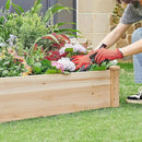 Yaheetech 8×4ft Wooden Horticulture Raised Garden Bed Divisible Elevated Planting Planter Box for Flowers/Vegetables/Herbs in Backyard/Patio Outdoor, Natural Wood, 93 x 48 x 10in by GreenHaven Gardens