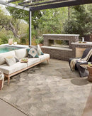 Loloi Dawn Collection Indoor/Outdoor DAW-08 Beige 7'-8" x 10' Area Rug by GreenHaven Gardens