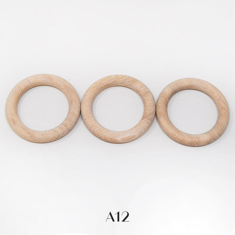Wood beads for macrame, garlands and crafts