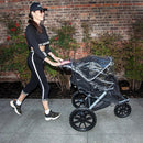Graco Baby Jogging Stroller Universal Rain Cover, Ventilated Weather Shield, Waterproof, Windproof, Versatile Size to Fit Most Jogging Strollers, Vinyl, Clear, Plastic by TinyTreasures Baby Boutique