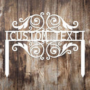 Personalized Metal Garden Sign with Stake, Custom Garden Decor for Outdoor, Custom Family Name Sign, Patio Decorations, Lawn Art, Farmhouse Decorative, Welcome Garden Sign, Housewarming Gift by CozyNest Decor