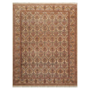 7'4" x 9'7" Hand Knotted 100% Wool 150 KPSI Agra Oriental Area Rug Beige