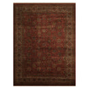 9' x 12'1" Hand Knotted 100% Wool 250 KPSI Saroukk Oriental Area Rug Rust
