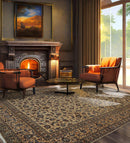 9'1" x 12'3" Hand Knotted 100% Wool Authentic Kashann Oriental Area Rug Beige