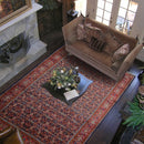 6'10" x 10'5" Hand Knotted 100% Wool Authentic Heraati Oriental Area Rug Navy