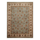 8'6" x 11'9" Hand Knotted 100% Wool Traditional Agra Oriental Area Rug Aqua
