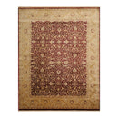 7'10" x 10'1" Hand Knotted 100% Wool Jaipur 200 KPSI Oriental Area Rug Maroon