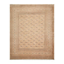 8'3" x 10'5" Hand Knotted 100% Wool Pakistan Bokhara 200 KPSI Oriental Area Rug Apricot
