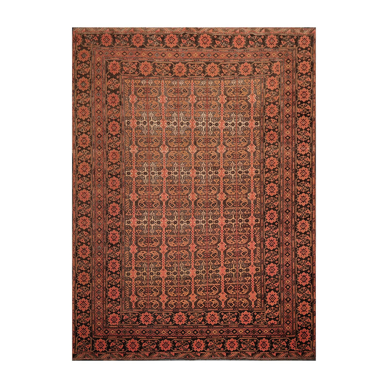 7'10" x 10'8" Hand Knotted 100% Wool Afghanistan Tribal Oriental Area Rug Rust