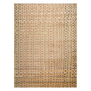 8'2" x 11'1" Hand Knotted Wool & Silk Swiss Wash Tibetan Oriental Area Rug Tan