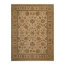 9'3" x 12'4" Hand Knotted Wool Agra Tea Wash 250 KPSI Oriental Area Rug Beige
