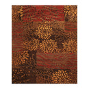 7'11"x 9'11" Hand Knotted Wool Modern Tibetan Area Rug Brown