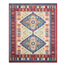 8x11 Pole Medallion Traditional Wool Area Rug Ivory USA Made