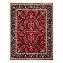 9'2" x 12'5" Hand Knotted 100% Wool Sarouk 300 KPSI Oriental Area Rug Burgundy