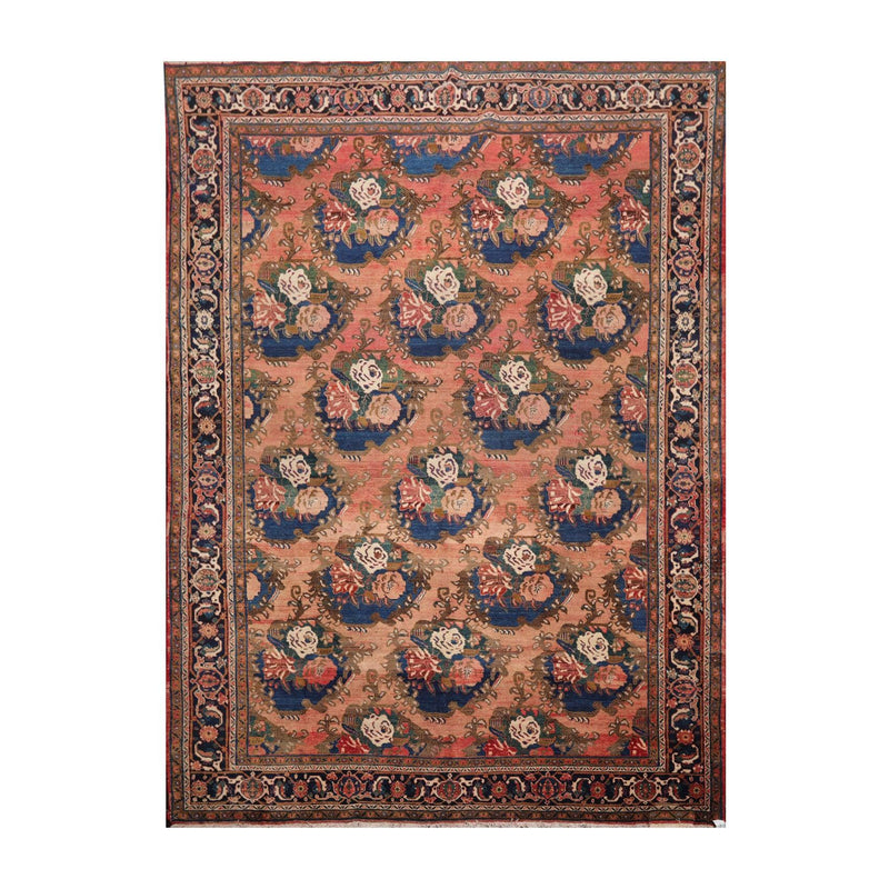8'9" x 11'4" Hand Knotted 100% Wool Bidjar Traditional Oriental Area Rug Rust