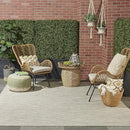 Nourison Positano Indoor-Outdoor Light Grey 7' x 10' Area Rug, Easy Cleaning, Non Shedding, Bed Room, Living Room, Dining Room, Backyard, Deck, Patio (7x10) by CozyNest Decor