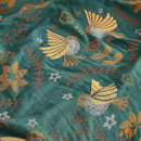 Boho Throw Blanket for Bed 60”x80”, 100% Cotton Woven Blanket for Couch Sofa, Ultra Soft 4-Layer Muslin Quilt with Bird Floral Printed, Farmhouse Bed Blanket/Cover for Living Room Decor by CozyNest Decor