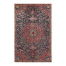 6x9 Rust, Navy Hand Knotted 100% Wool Tabriz Traditional Oriental Area Rug