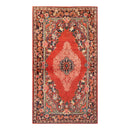 4'3'' x 6'6'' Antique Hand Knotted 100% Wool Sultanabad Oriental Area Rug Rust