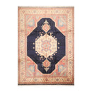8'11'' x 11'8" Hand Knotted Wool Rare Romanian Seraapi Traditional Area Rug Navy