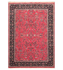 6' x 8'11'' Hand Knotted Wool PakPersian 16/18 Isphahan 300 KPSI Area Rug Pink