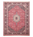 5'6'' x 7'11'' Hand Knotted Rare Romanian Ferahaan 100% Wool Area Rug Pink Black