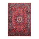 6'3'' x 8'11'' Hand Knotted Wool Bidjaar 200 KPSI Oriental Area Rug Rusty Red
