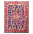 6'6'' x 9'10" Hand Knotted Wool Tabrizz Oriental Area Rug Royal Blue