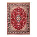 8'10" x 11'11" Hand Knotted Wool Romanian Tabrizz Traditional Area Rug Red
