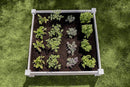 Vita Classic 4 Foot x 4 Foot x 11 inch White Vinyl Raised Modular Garden Bed, White, PVC, BPA and Pthalate Free, VT17108 by GreenHaven Gardens