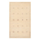 3'5" x 5'7" Hand Knotted 100% Wool Tibetan Gabbehh Oriental Area Rug Ivory