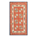 3'2''x5' Hand Woven 100% Wool Dhurry Kilim Flatweave Area Rug Teracotta