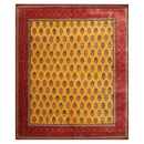 8'3'' x 9'10" Hand Knotted Wool Qashqaai Traditional 300 KPSI Oriental Area Rug Gold