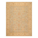 9' x 11'8'' Hand Knotted 100% Wool Peshawar Traditional Oriental Area Rug Aqua