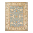8'11''x 11'9'' Hand Knotted 100% Wool Oushak Traditional Muted Area Rug Blue