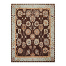 9'2'' x 12'1'' Hand Knotted Arts & Craft Oriental Area Rug Chocolate