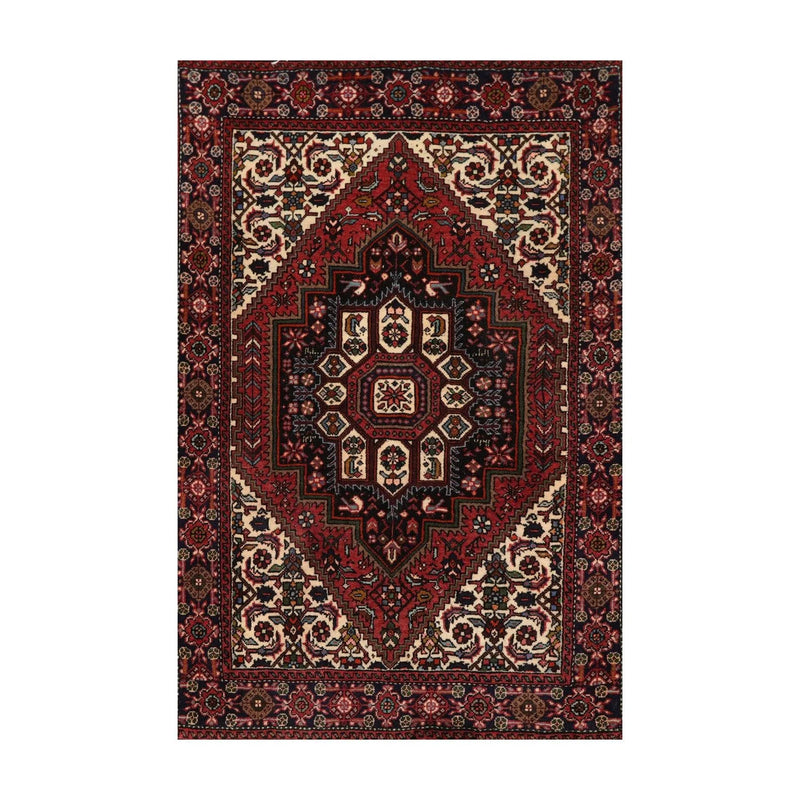2'6'' x 4' Hand Knotted Wool Herizz Traditional 200 KPSI Oriental Area Rug Rust