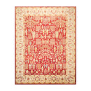 9'1" x 11'11" Hand Knotted 100% Wool Peshawar Traditional Oriental Area Rug Rust