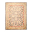 9'1'' x 12' Hand Knotted 100% Wool Peshawar Traditional Oriental Area Rug Gray