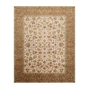 8'1'' x 9'11'' Hand Knotted 100% Wool Agra 200 KPSI Oriental Area Rug Beige