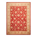 8'10'' x 11'8'' Hand Knotted 100% Wool Peshawar Oriental Area Rug Orangy Red
