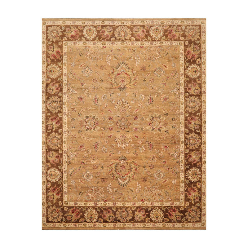 8'x10'1" Hand Knotted Wool Peshawar Traditional 150 KPSI Oriental Area Rug Camel