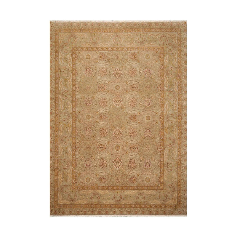 9'3'' x 12'3'' Hand Knotted 100% Wool Agra Traditional Oriental Area Rug Moss