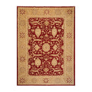 9' x 11'10'' Hand Knotted Wool Peshawar Traditional Oriental Area Rug Rusty Red