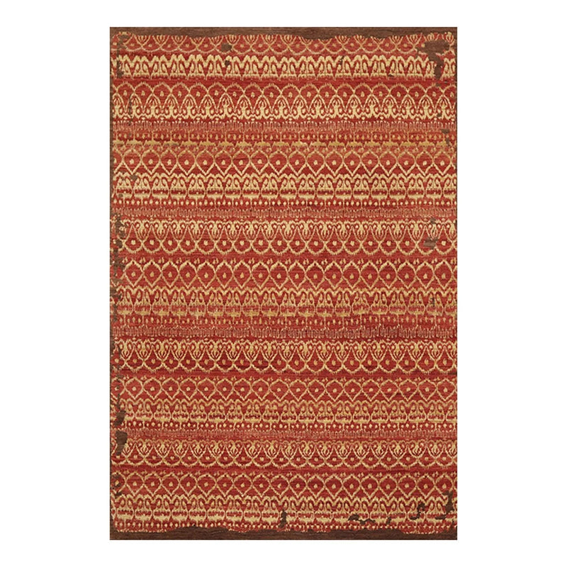 6'1'' x 9' Hand Knotted Wool Peshawar Traditional Oriental Area Rug Terracotta