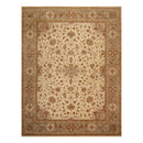 9'2'' x 11'11'' Hand Knotted Wool Peshawar Traditional Oriental Area Rug Beige